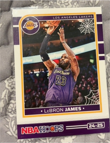 2024-25 Panini NBA Hoops Haunted Hoops #193 LeBron James — front