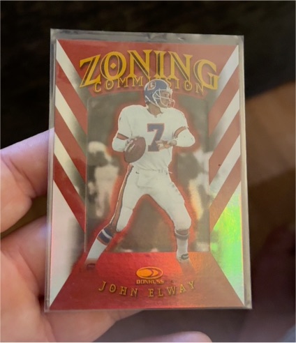 1997 Donruss Zoning Commission #8 John Elway — front