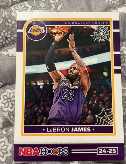 2024 Panini NBA Hoops Haunted Hoops #24-25 LeBron James — front
