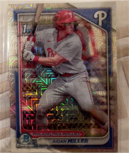 2024 Bowman Chrome #BCP-27 Aidan Miller — front