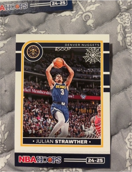 2024-25 Panini NBA Hoops Haunted Hoops #180 Julian Strawther — front