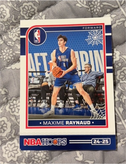 2024-25 Panini Haunted Hoops Extended #7 Maxime Raynaud RC Rookie — front