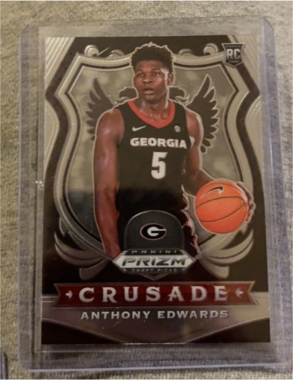 2020 Panini Prizm Draft Picks Crusade #81 Anthony Edwards — front