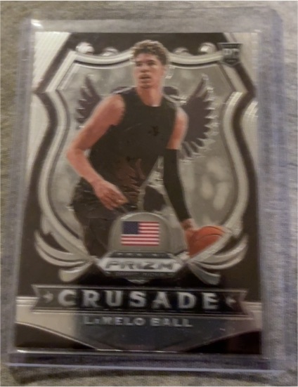 2020-21 Panini Prizm Draft Picks #83 LaMelo Ball Crusade Rookie Card — front