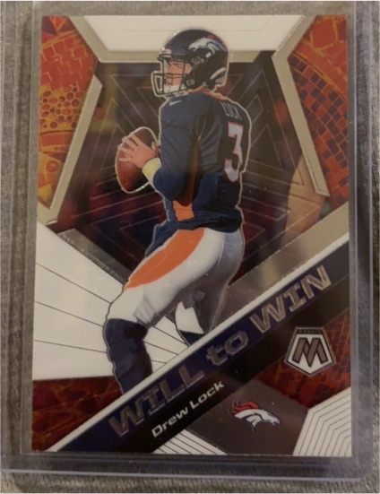 2020 Panini Mosaic #WW17 Drew Lock Will to Win Denver Broncos — front