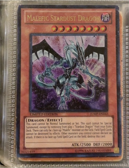 Yu-Gi-Oh! JUMP-EN043 Malefic Stardust Dragon — front