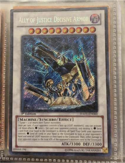 2010 Yu-Gi-Oh! Hidden Arsenal 3 #HA03-EN060 Ally of Justice Decisive Armor — front