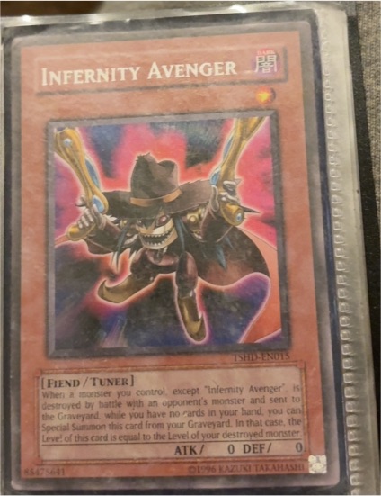 2010 Yu-Gi-Oh! The Shining Darkness #TSHD-EN015 Infernity Avenger — front