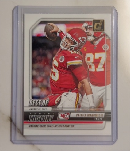 2025 Panini Donruss Best Of Instant #INS-PMS Patrick Mahomes II — front