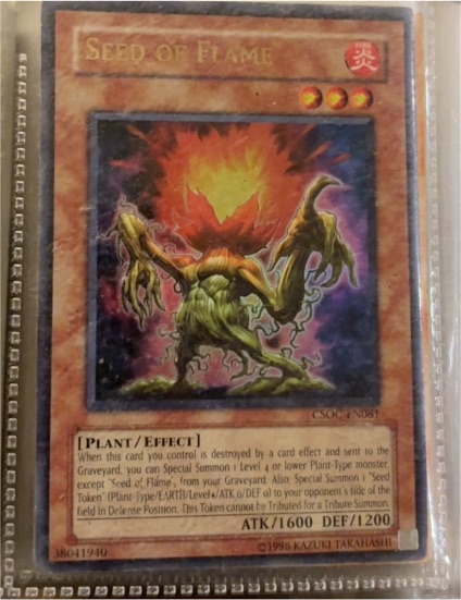 2008 Yu-Gi-Oh! CSOC-EN081 Seed of Flame — front