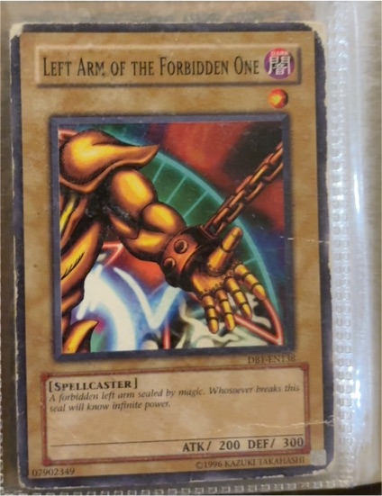 Yu-Gi-Oh! 2004 DB1-EN138 Left Arm of the Forbidden One — front