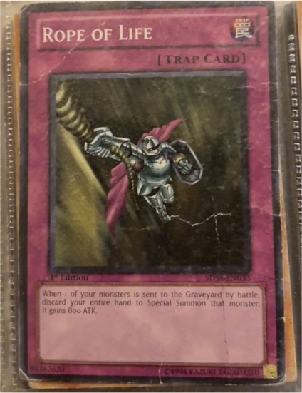 1996 Yu-Gi-Oh! PGD-105 Rope of Life — front