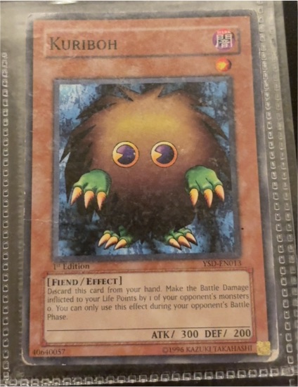1996 Yu-Gi-Oh! #YSD-EN013 Kuriboh — front