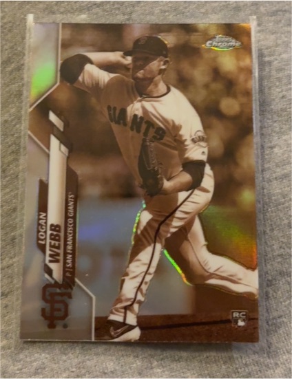 2020 Topps Chrome #117 Logan Webb — front