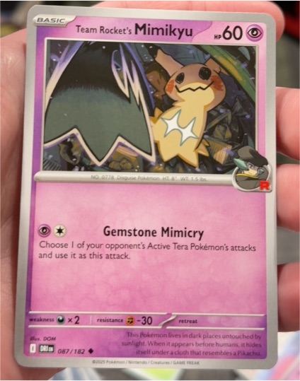 2023 Pokémon Sv10 Destined Rivals #087 Team Rocket's Mimikyu — front