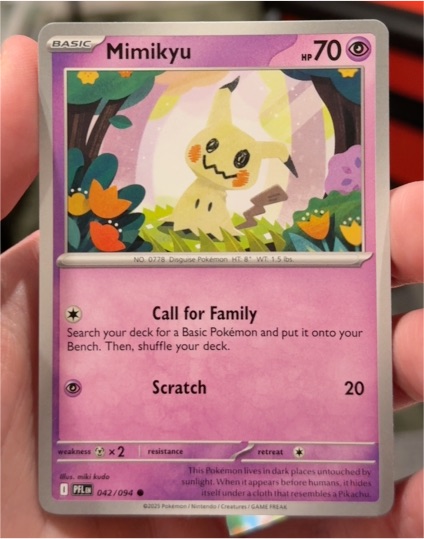 2025 Pokémon Phantasmal Flames #042 Mimikyu — front