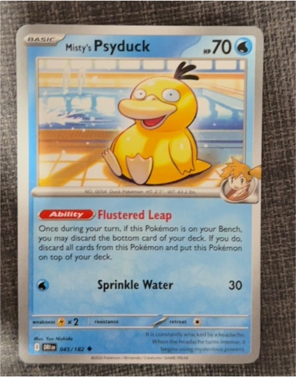 2025 Pokemon TCG SV10: Destined Rivals #045 Misty's Psyduck — front