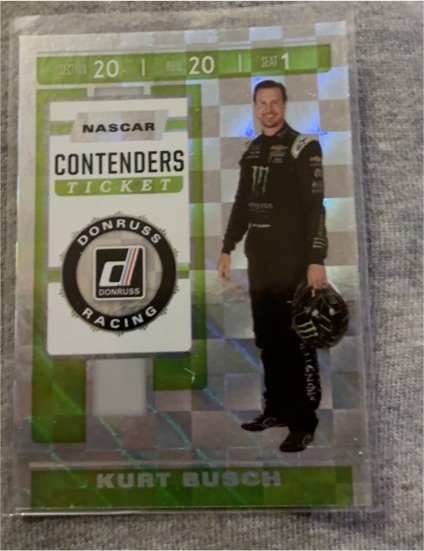 2020 Donruss #C14 Contenders Ticket Kurt Busch — front
