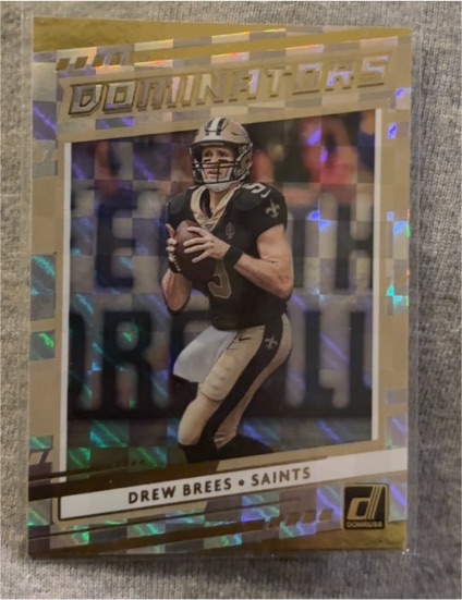 2020 Panini Donruss Dominators #D-DB Drew Brees — front