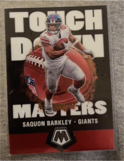 2020 Panini Mosaic Touchdown Masters #TM6 Saquon Barkley — front