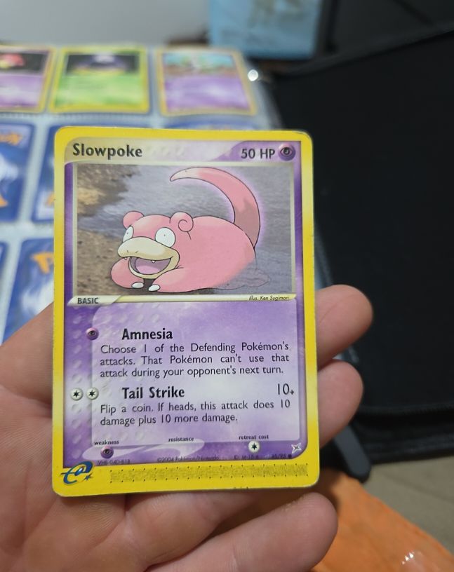 2004 Pokémon EX Team Magma vs Team Aqua #45 Slowpoke — front
