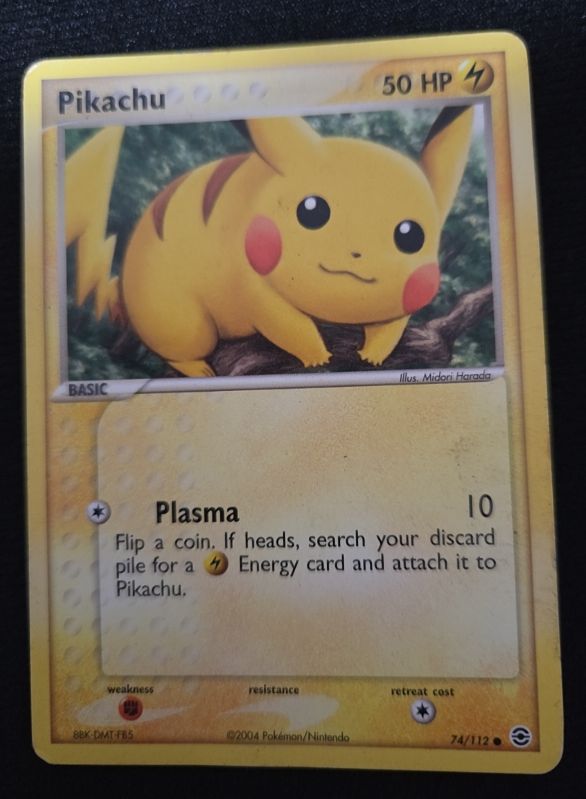 2004 Pokémon EX FireRed & LeafGreen #74 Pikachu — front