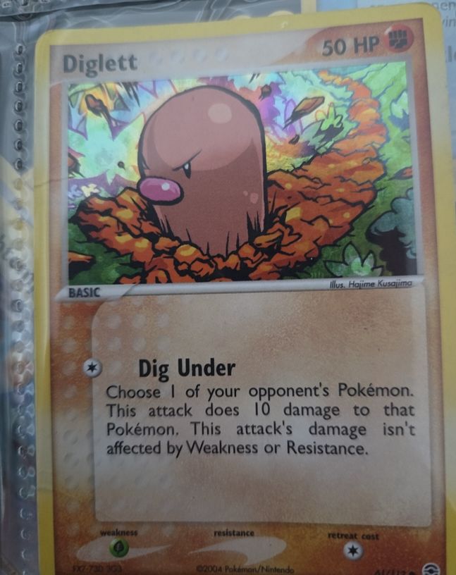 2004 Pokémon FireRed & LeafGreen #61 Diglett — front