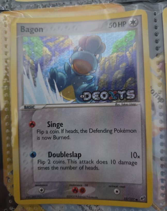 2005 Pokemon EX Deoxys #52 Bagon — front