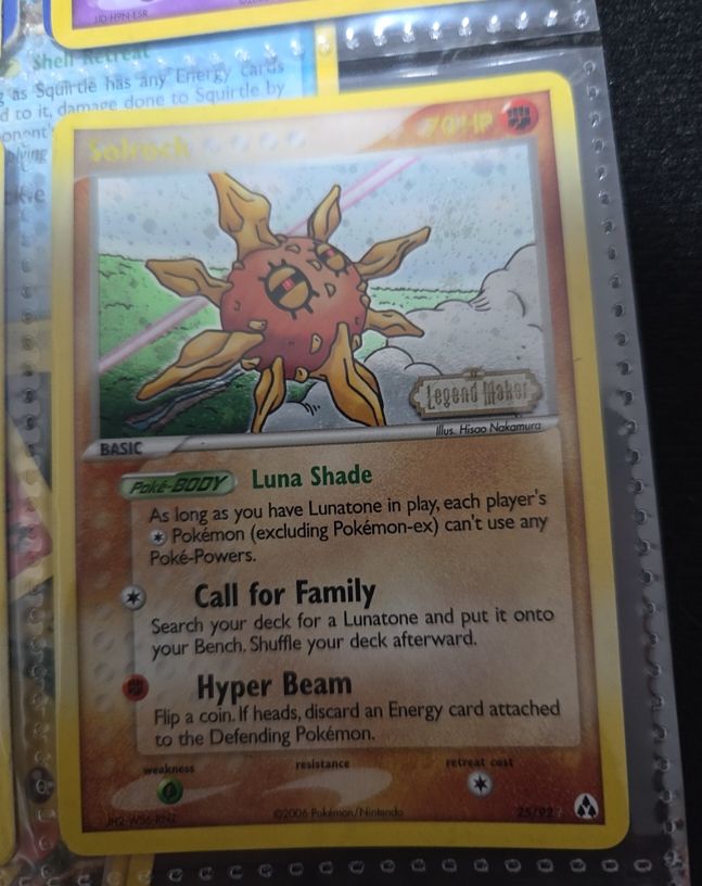 2006 Pokemon EX Legend Maker #25 Solrock — front
