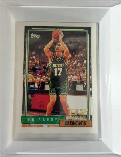 1992-93 Topps #348 Jon Barry — front