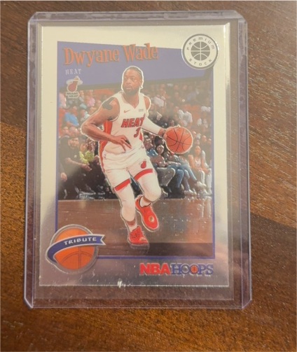 2019-20 Panini NBA Hoops Premium Stock Tribute #287 Dwyane Wade — front