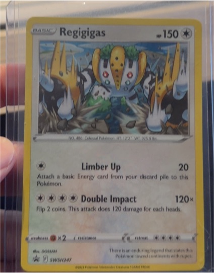 2022 Pokémon SWSH247 Regigigas — front