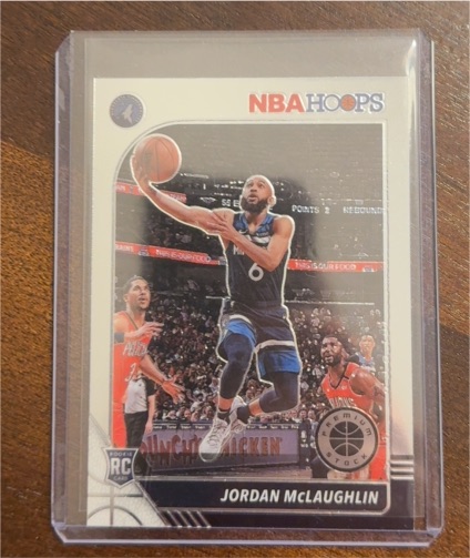 2019-20 Panini NBA Hoops Premium Stock #255 Jordan McLaughlin Rookie Card — front