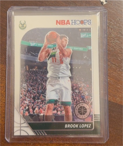 2019-20 Panini NBA Hoops Premium Stock #106 Brook Lopez — front