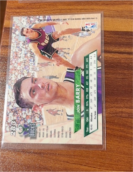 1993-94 Ultra #283 Jon Barry — front
