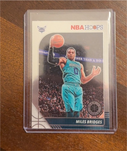 2019-20 Panini NBA Hoops Premium Stock #20 Miles Bridges — front
