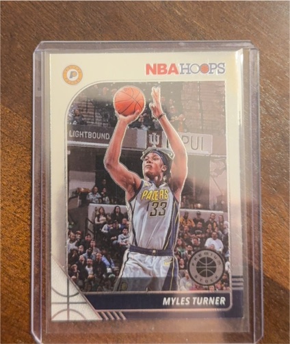 2019-20 Panini NBA Hoops Premium Stock #77 Myles Turner — front