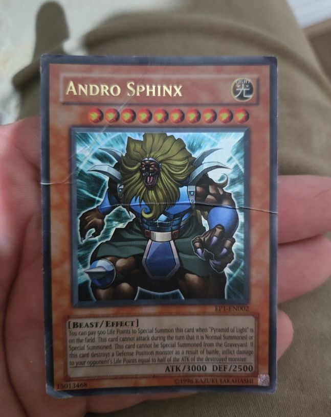 Yu-Gi-Oh! EP1-EN002 Andro Sphinx — front