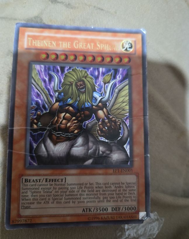 Yu-Gi-Oh! 2004 EP1-EN001 Theinen the Great Sphinx — front