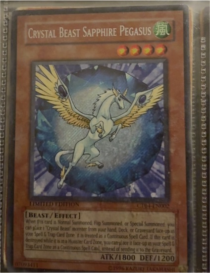 2007 Yu-Gi-Oh! CT04-EN002 Crystal Beast Sapphire Pegasus — front