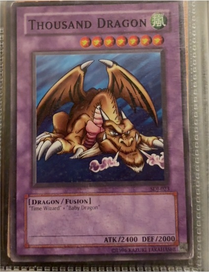 2003 Yu-Gi-Oh! SDJ-023 Thousand Dragon — front