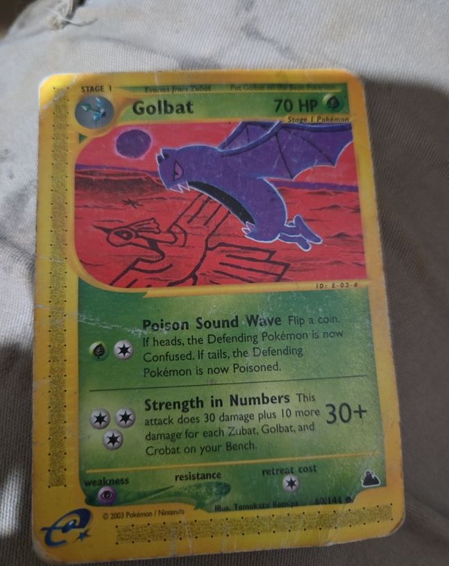 2003 Pokemon Skyridge #60 Golbat — front