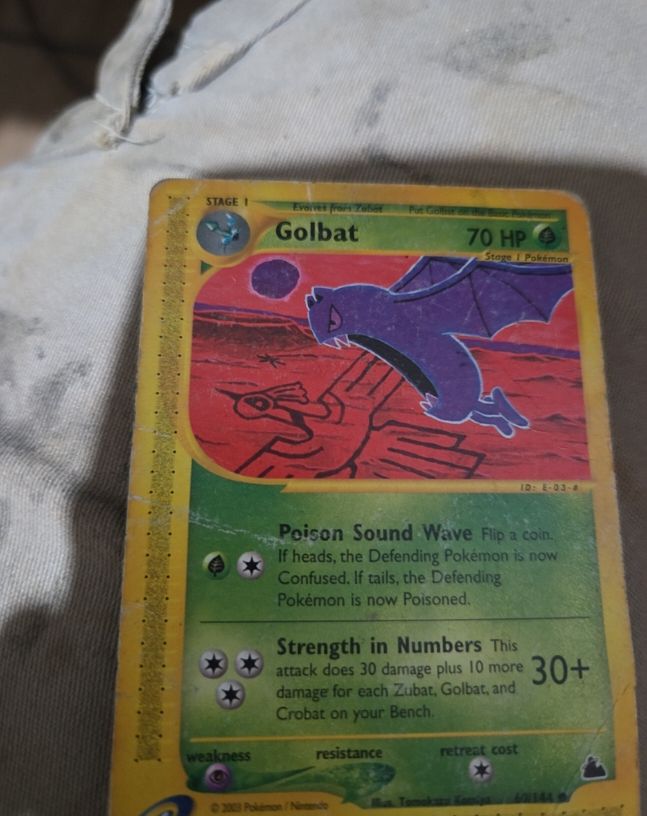 2003 Pokemon Skyridge #60 Golbat — front
