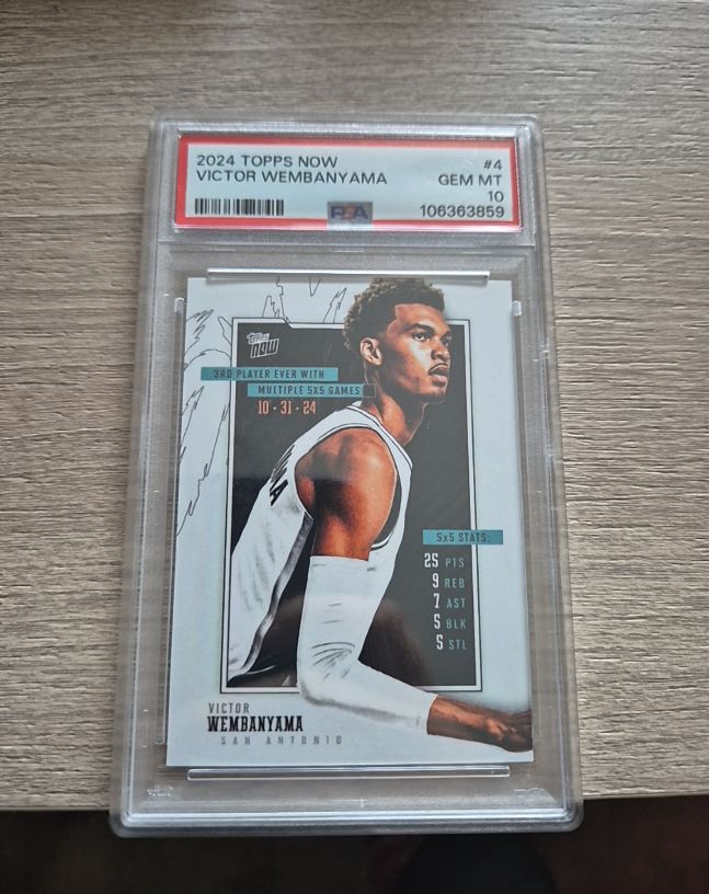 2024 Topps Now #4 Victor Wembanyama — front