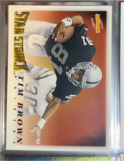 1995 Score #212 Tim Brown — front