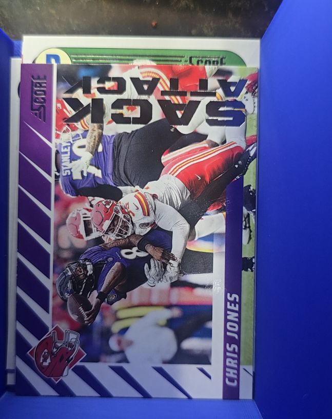 2024 Panini Score #15 Chris Jones Sack Attack — front