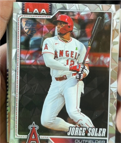 2026 Topps Series 1 #162 Jorge Soler Diamante Foil Los Angeles Angels — front