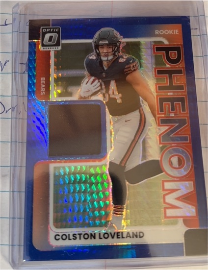 2025 Panini Donruss Optic #RPBH-CLD Colston Loveland Rookie Phenoms Blue Hyper — front