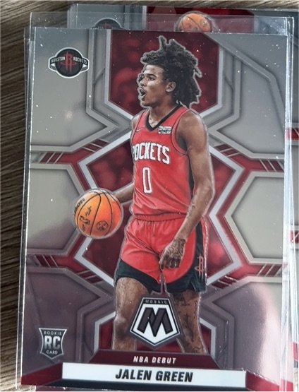 2021-22 Panini Mosaic #262 Jalen Green NBA Debut Rookie — front