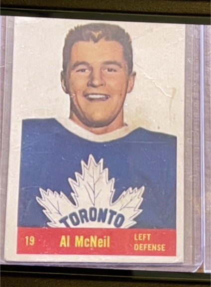 1957-58 Parkhurst #19 Al McNeil — front